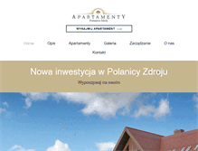 Tablet Screenshot of apartament-polanica.pl
